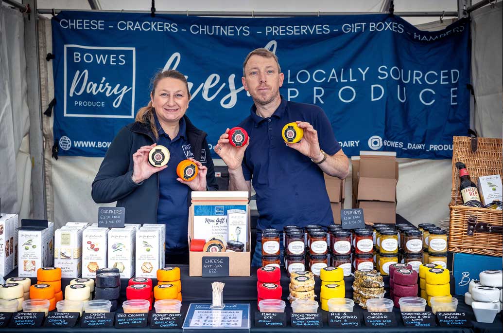 bowes dairy food stall