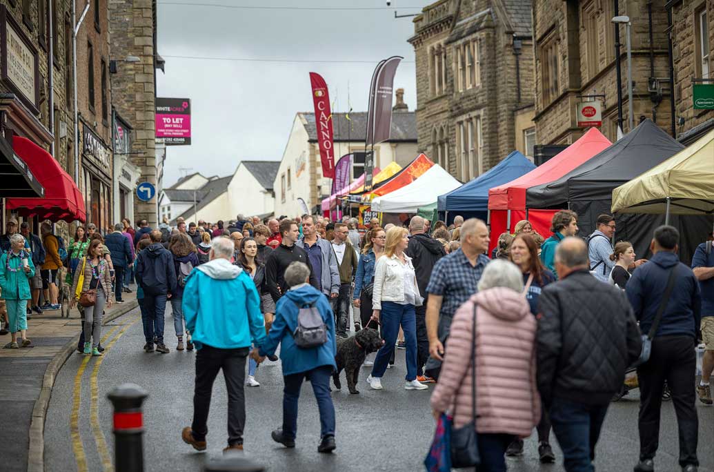 Crowds at the food festival